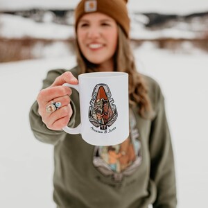 Mountain B Silver Mug