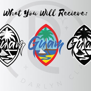 Guam Seal SVG, Guam Seal JPG, Guam Seal PNG, Digital Guam Seal, Guahan Flag, Black and White Guam Seal, Colored Guam Seal, Guam Logo, Guahan