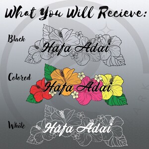 Guam Hafa Adai SVG, PNG, JPG, Red Fowers, Hafa Adai Logo, Guam Hibiscus, Guam Plumeria Flowers, Marianas Island, Chamorro, Guahan, Island