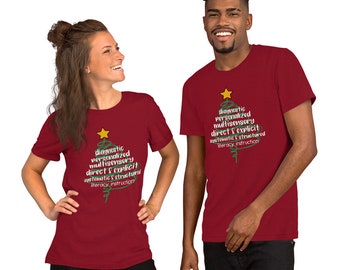 Science of Reading Literacy Holiday Tree Teacher Tshirt