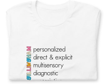 Orton-Gillingham Principles Teacher t-shirt
