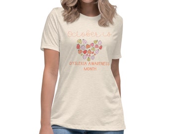 Dyslexia Awareness Month Tshirt Teacher Tshirt