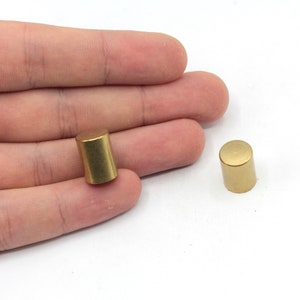 10x12mm Brass End Caps, Solid Brass End Caps, Cord Tip Ends, Hole Inner Size 9mm, Bead Caps, Cones, Brass Findings, ERB542