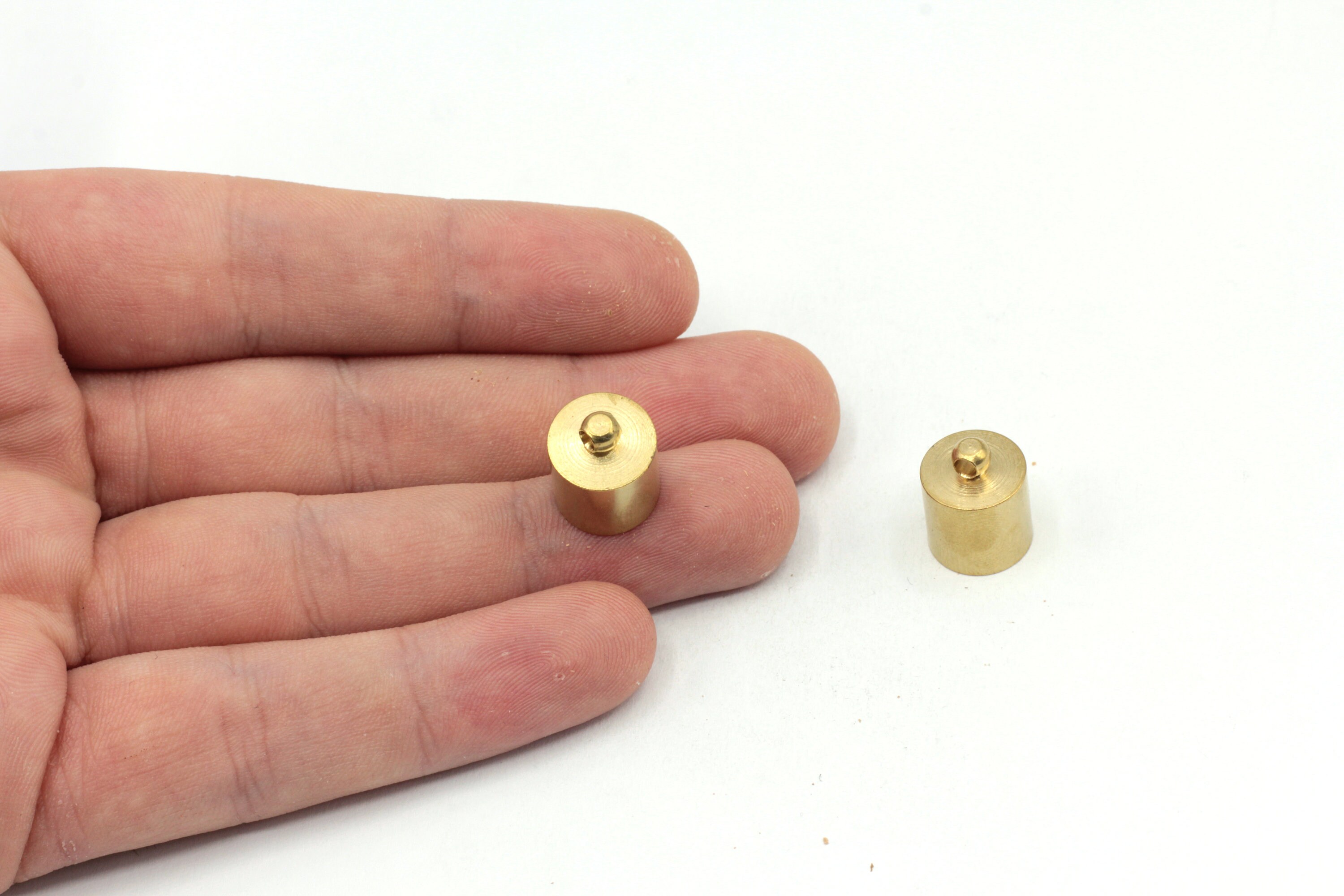 11x14mm Brass End Caps Solid Brass End Caps Cord Tip Ends Etsy