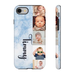 Coque de téléphone personnalisée avec photo pour bébé, coque personnalisée pour bébé, cadeau photo souvenir pour les nouveaux parents, cadeau unique pour baby shower, décoration mignonne