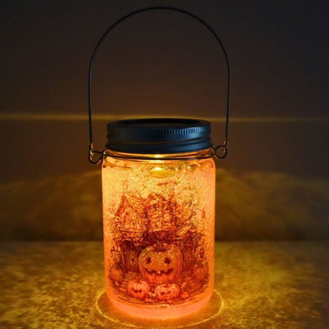 Halloween Snow Globe Sublimation Tumbler With UV Light and Etsy