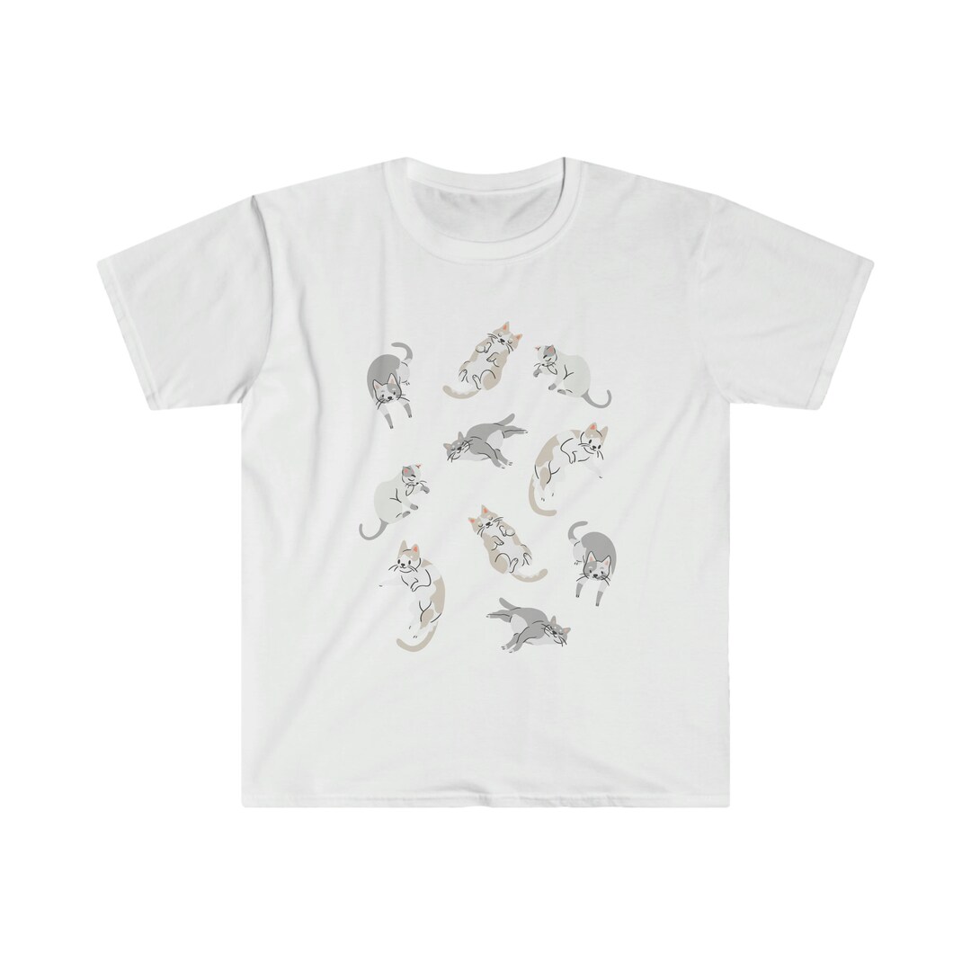 Group of Cats Laying Down Shirt, Cute Cats Shirt, Cat Tshirt Etsy