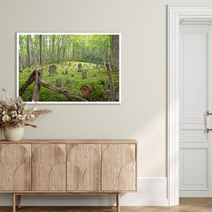 Bales Cemetery Digital Print Download | Printable Historic Cemetery Wall Art | Smoky Mountain Cemetery