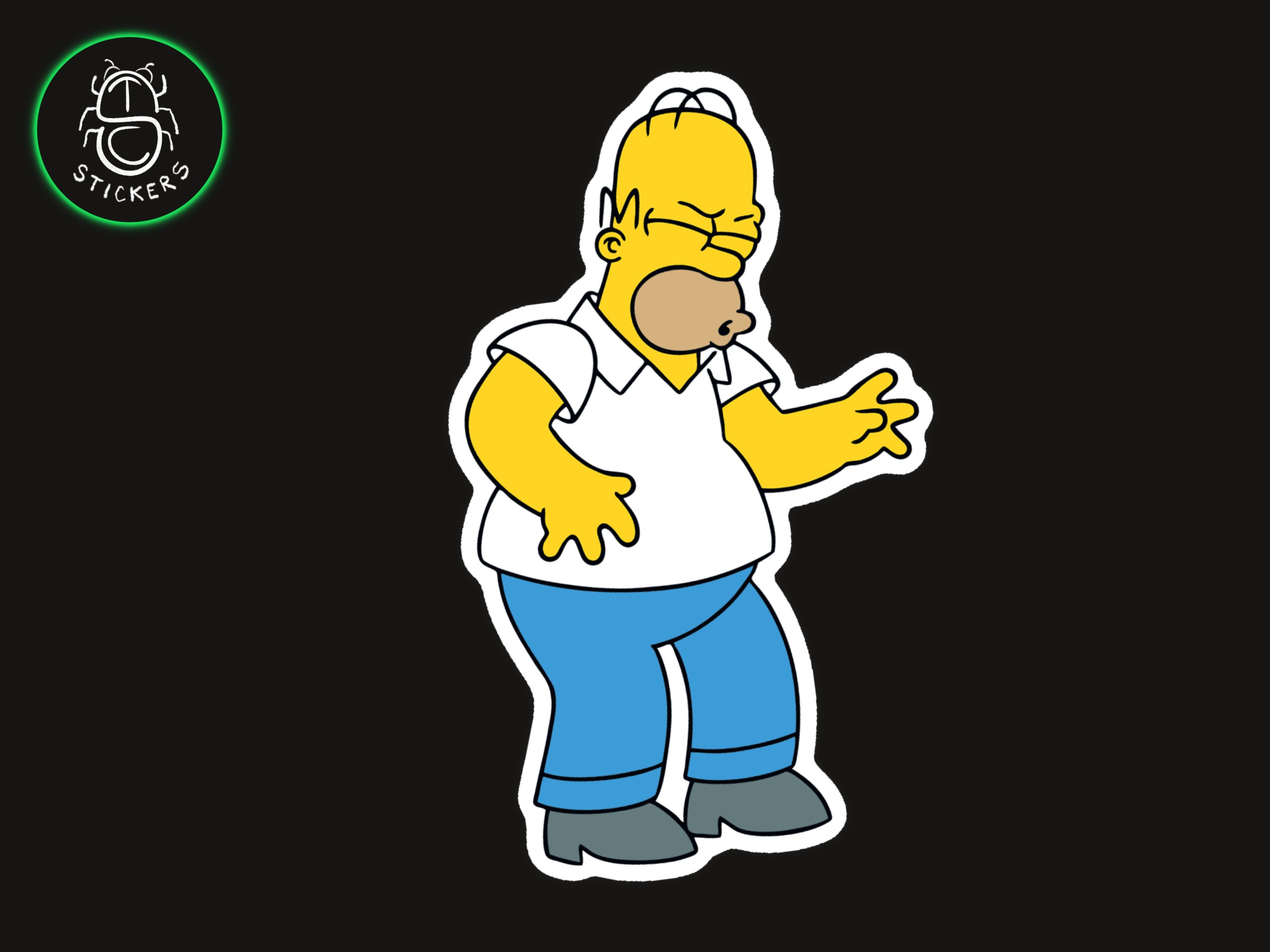 Homer Simpson Doh Sticker the Simpsons Collection Decal Etsy Australia