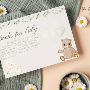 Books for baby, bearly wait card, digital download