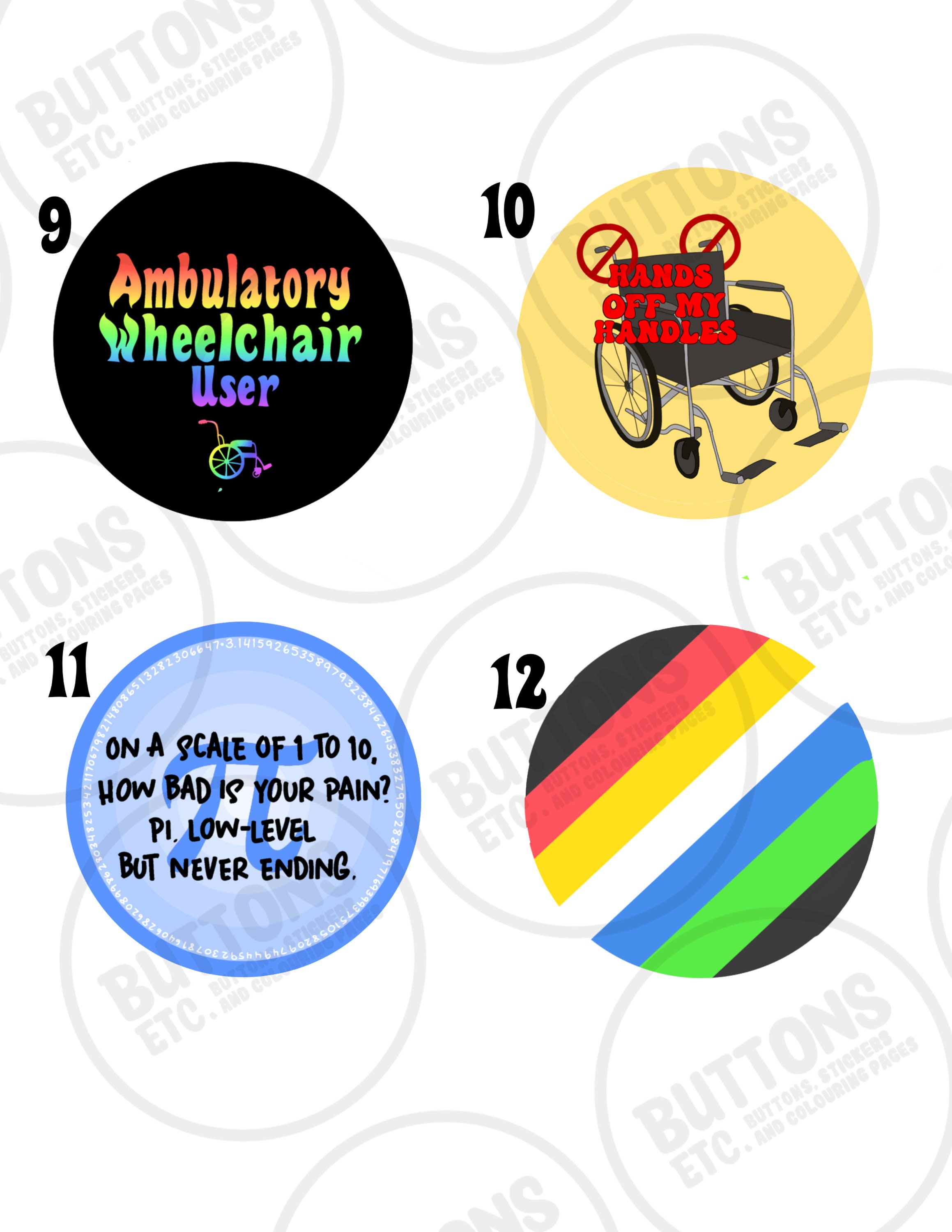 Disability Pride Month Stickers: Matte Finish, 2x2 In. - Etsy