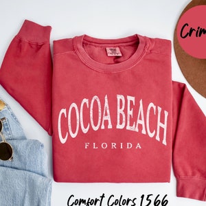 Cocoa Beach Comfort Colors Shirt, Cocoa Beach Sweatshirt, Cocoa Beach T-Shirt, Gift for Women, Florida Souvenir, Cocoa Beach Crewneck