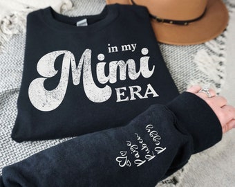 Custom In My Mimi Era Sweatshirt, Mimi Gift Crewneck, New Mimi Gift, Personalized Mimi Shirt, Boy Mimi Shirt, Expecting Mimi Gift