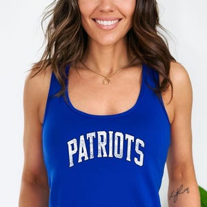 Custom School Mascot Tank Top, Next Level Spirit Wear, Team Spirit Tank Top for Game Day