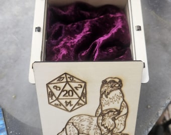Caixa deslizante de madeira gravada com gravação personalizada disponível!