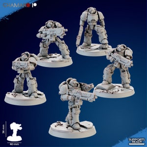 Futuristic Heavy Militia Miniatures