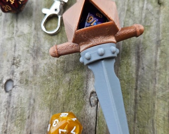 Porta-chaves com espada longa