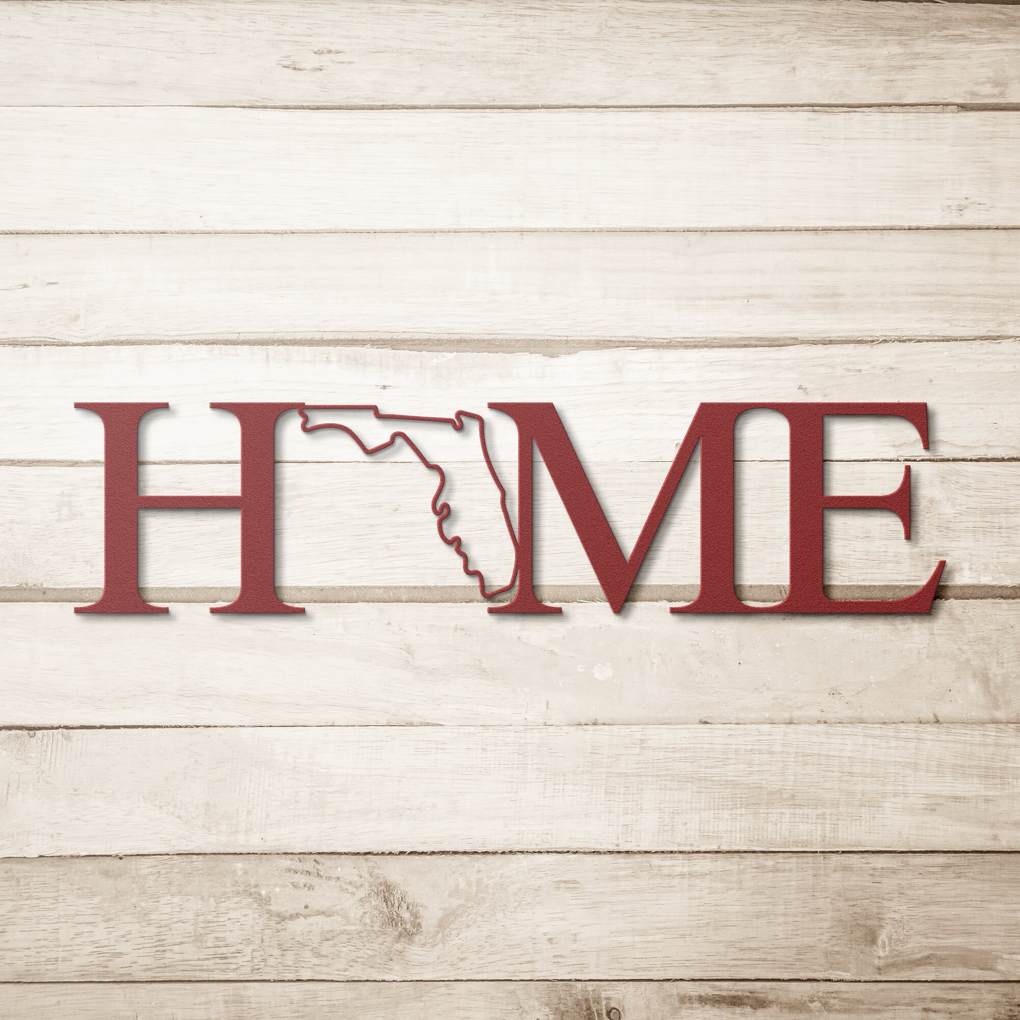 Florida State Metal Wall Art, Florida Decor, Florida Home Sign, Home