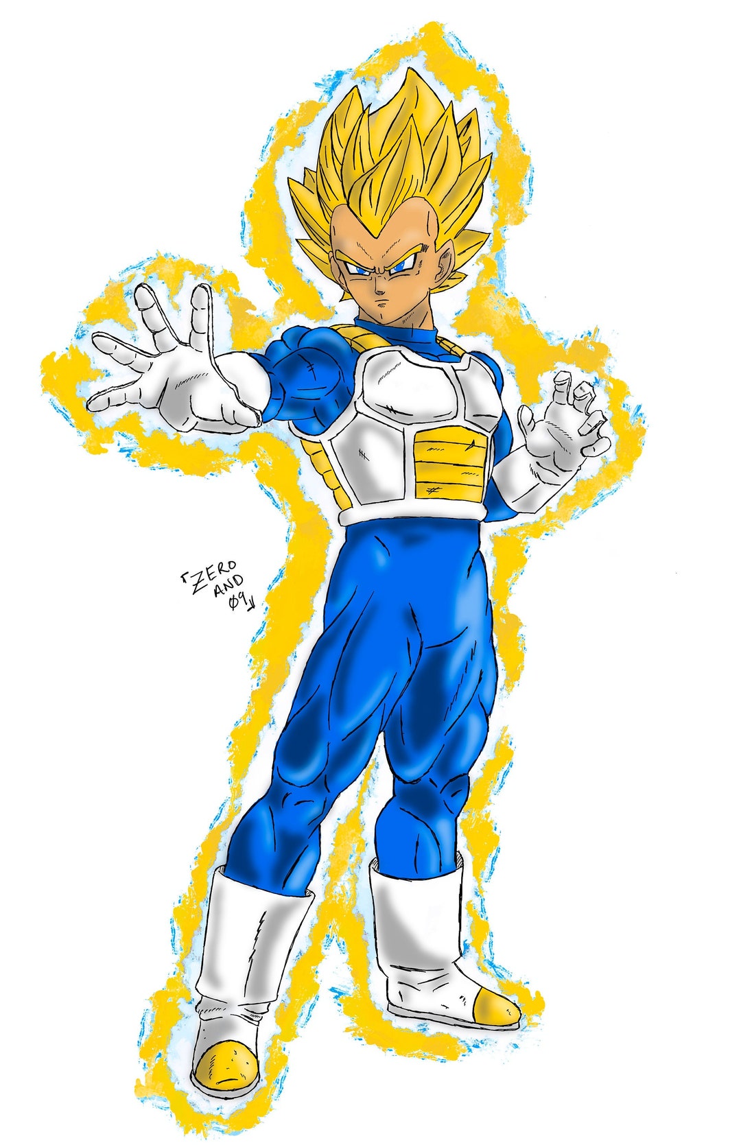 Art Print Vegeta - Etsy