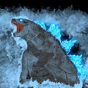 Legendärer Godzilla (Kunstdruck)
