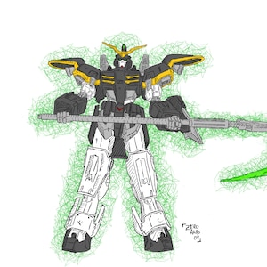 Gundam Deathscythe (Art Print)