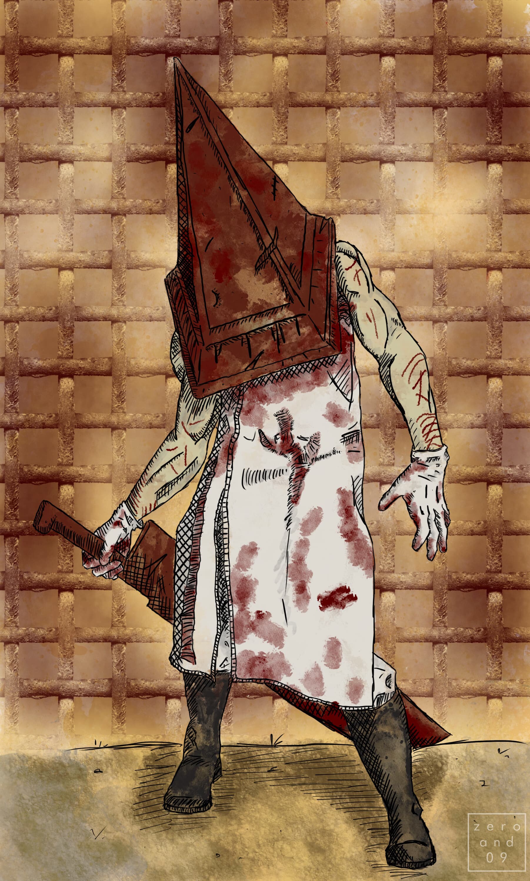 Pyramid Head A5 Print 