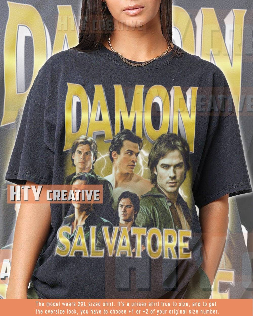 Discover Limited Damon Salvatore Shirt Gift Graphic Tee Damon Salvatore Shirt