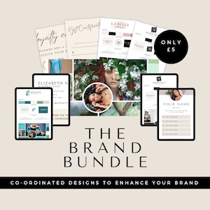 Brand Bundle, Business Branding, Branding Kit, Business Template Bundle, Brand Canva Templates, Social Media Zitate, Brand Boards