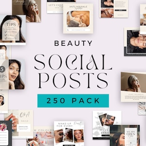 Instagram Templates for Skincare | Esthetician Instagram Templates | Esthetician Story Covers | Beauty Social Posts | Canva Editable