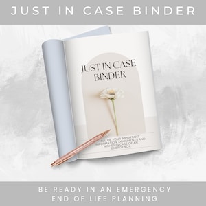 Notfallmappe | Was wäre wenn Binder | End Of Life Planer | Haushaltsbuch | Dokumenten-Organizer | Letzte Wünsche | Tod und medizinische Binder
