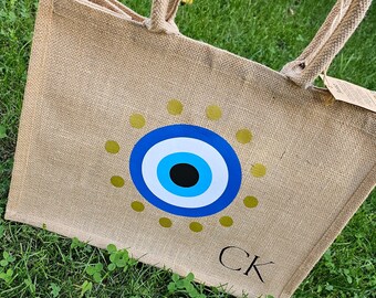 Evil Eye/Nazar Jutetasche