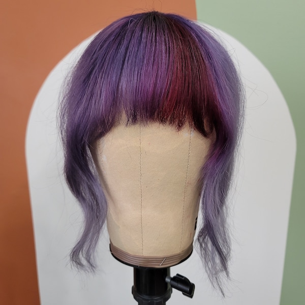 The "Magnolia" Professionally Coloured Human Hair Clip-In Curtain Bangs