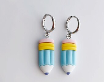 Pencil Earrings, Back to School Earrings, Teacher Earrings, Gifts for Teacher