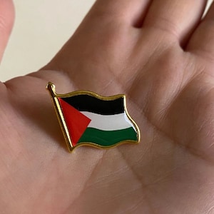 Palestine Flag Lapel Pin Badge Superior High Quality Metal Enamel Brooch ,Free Palestine Flag Pin Hat Pin, Freedom Pin Inactive