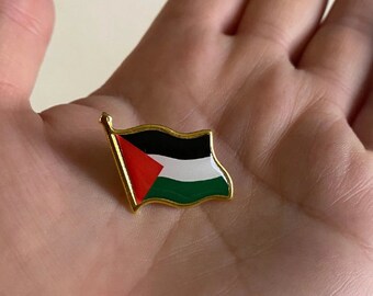 Palestine Flag Lapel Pin Badge Superior High Quality Metal Enamel Brooch ,Free Palestine Flag Pin Hat Pin, Freedom Pin Inactive