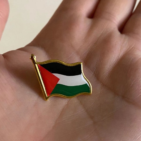 Palestine Flag Lapel Pin Badge Superior High Quality Metal Enamel Brooch ,Free Palestine Flag Pin Hat Pin, Freedom Pin Inactive