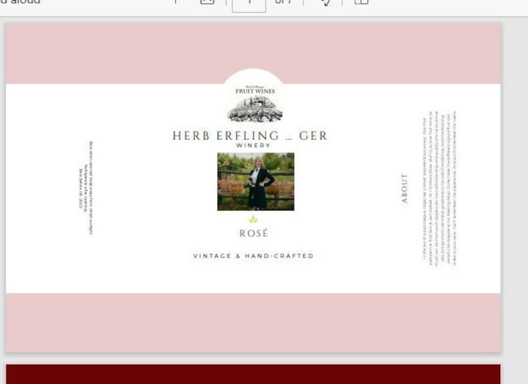 Herb Ertlinger Wine Labels digital Download Etsy