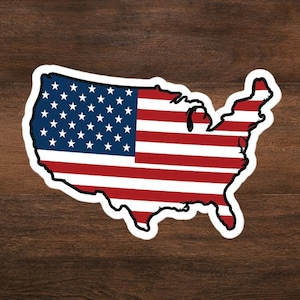 United States Vinyl Sticker, USA Flag Sticker, American Flag Sticker, Patriotic USA Sticker, America Vinyl Sticker, USA Pride Sticker, Usa.