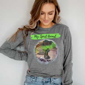 Spirit Animal Hummingbird Long sleeve Jersey shirt