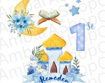 1st Ramadan png Baby’s First Ramadan Kareem Eid Mubarak png Islamic Decor Islamic Sublimation Design Eid Digital Download Muslim Holiday