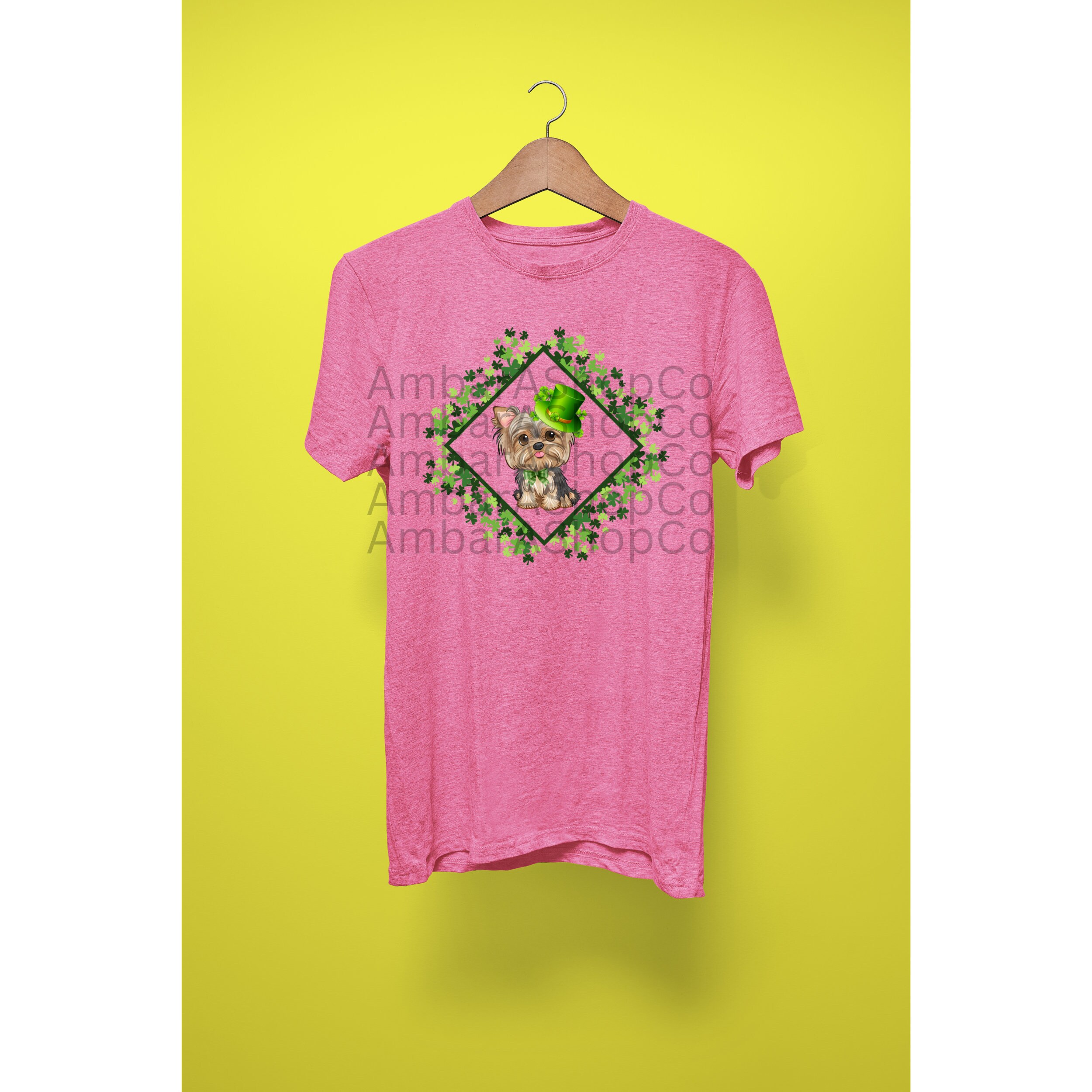 St. Patricks Yorkie PNG, Shamrock PNG, Dog PNG, Sublimation Design Svg Happy St. Patricks Day