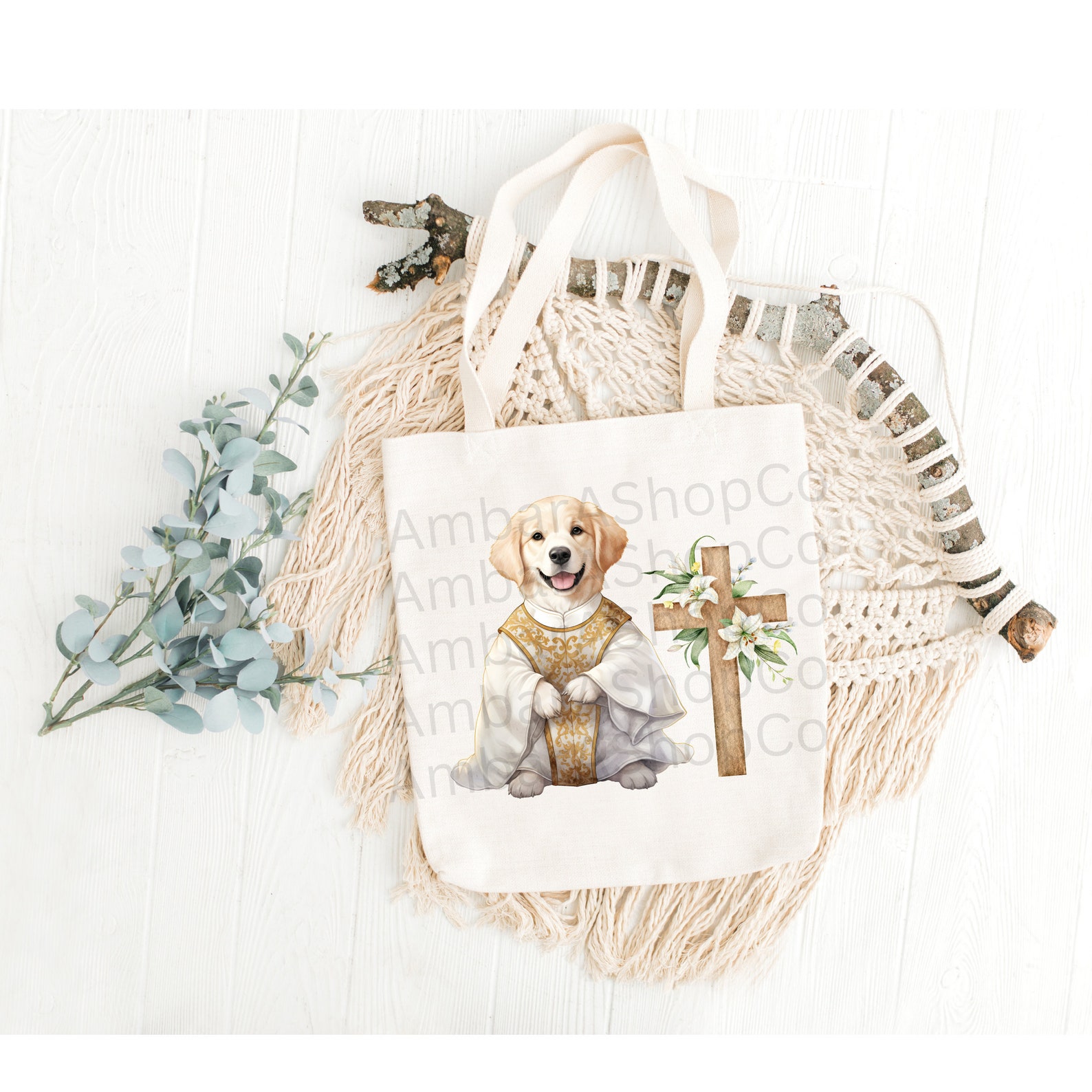 Golden Retriever Priest Png Watercolor Retriever Png Digital Download ...