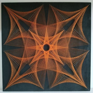 String Art Wall Hanging, Sacred Geometry, Abstract Wall Art, Meditation Art, Spiritual Wall Art, Zen Décor, Living Room Wall Art