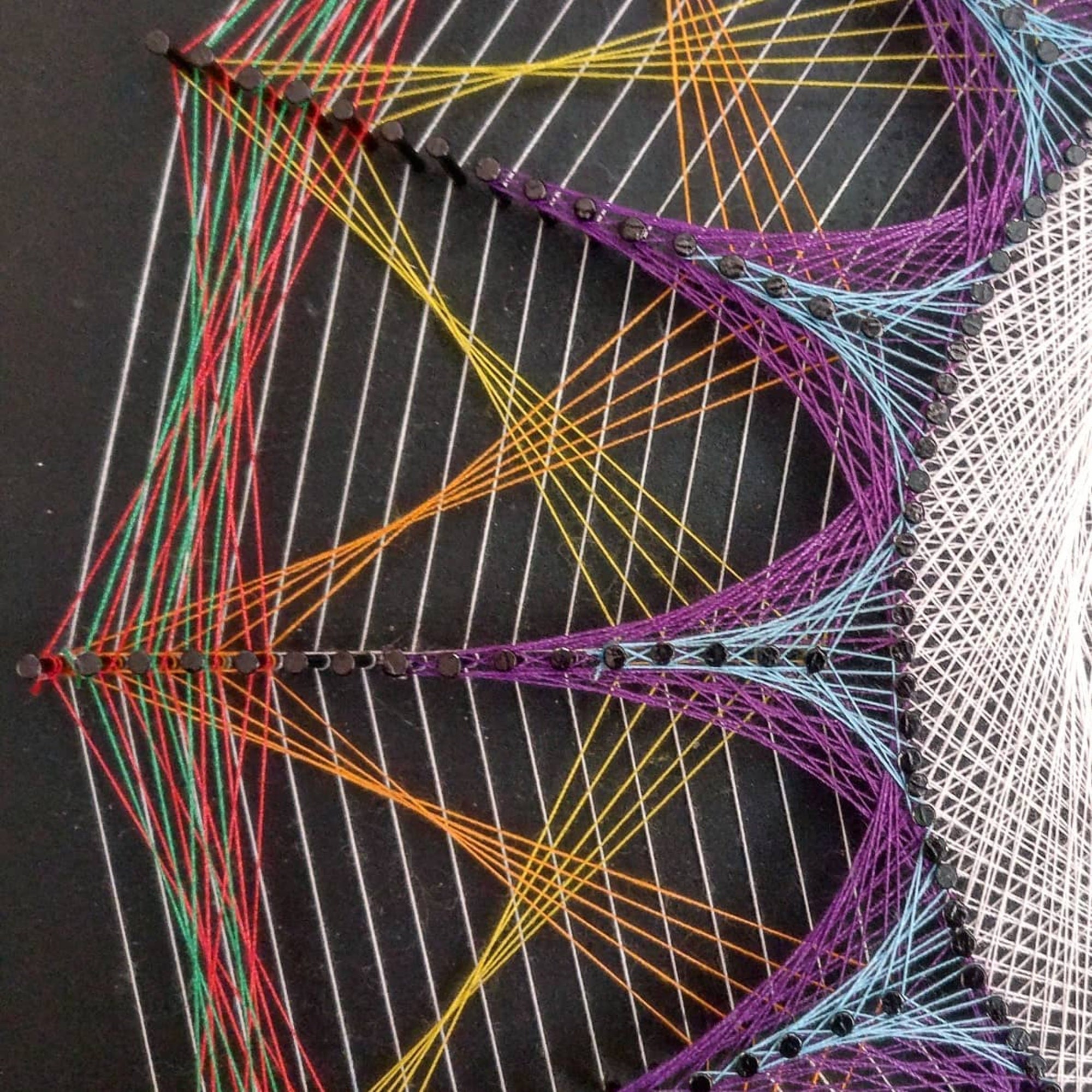 Mandala String Art Wall Hanging, Spiritual Wall Art, Sacred Geometry, Zen Wall Art, Meditation