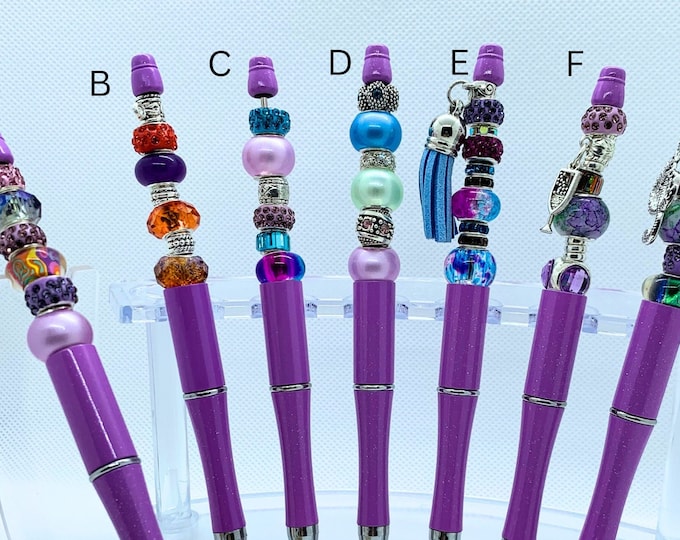 Bejeweled Purple Writing Pens