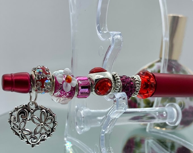 Bejeweled Red Crystal Writing Pen