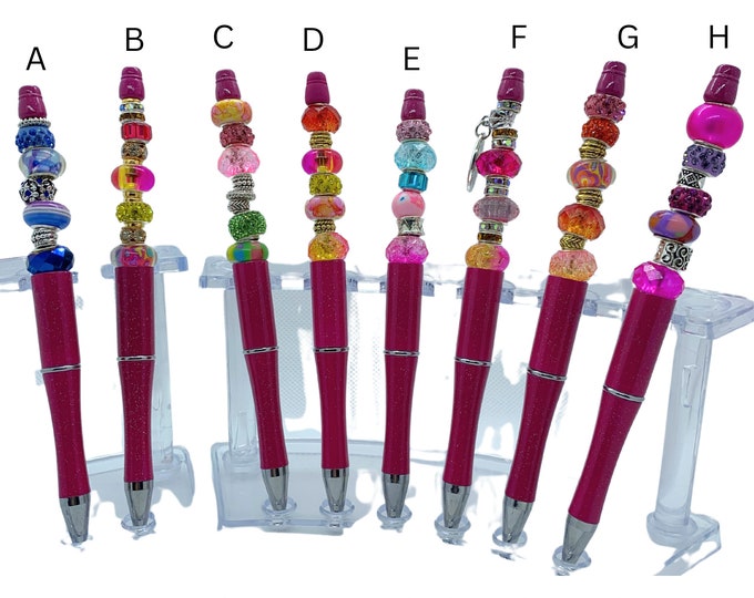 Bejeweled Red Writing Pens