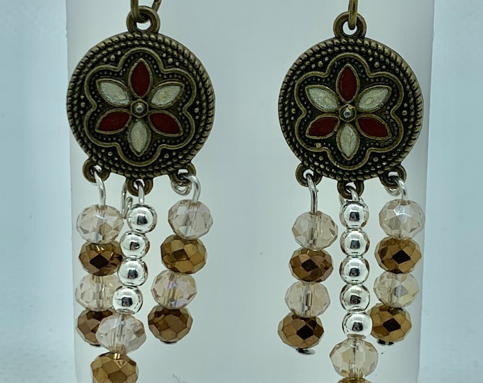 Southwestern style drop earrings