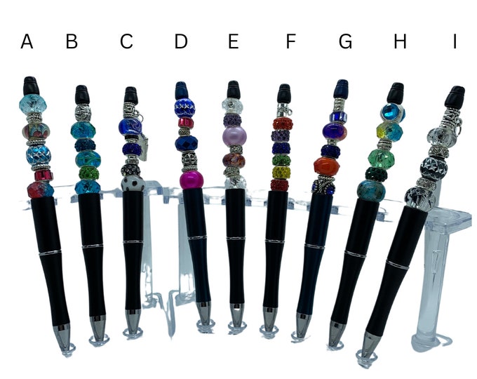 Bejeweled Black Writing Pens