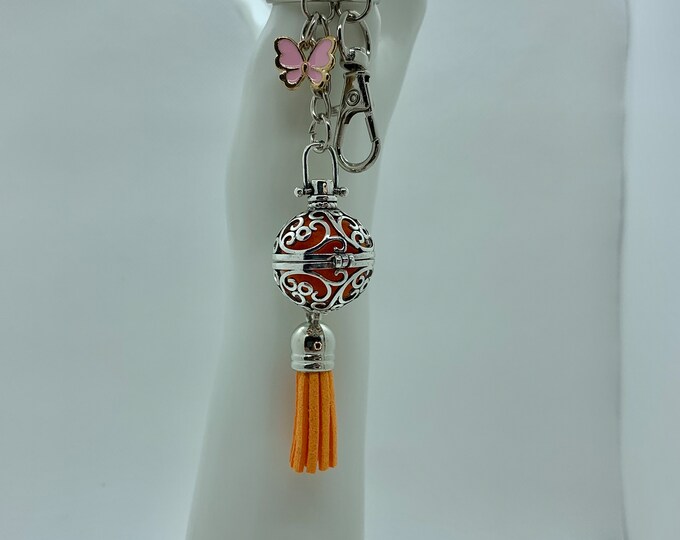 Aromatherapy Keychain or Rear View Mirror Necklace